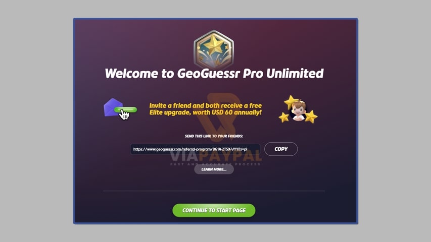 Konfirmasi Pembelian GeoGuessr Pro