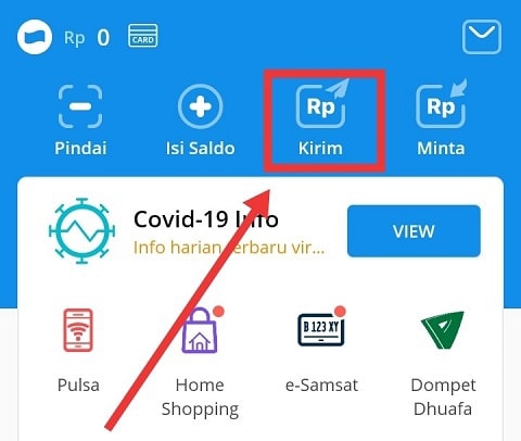 Lakukan Transfer PayPal melalui Aplikasi DANA