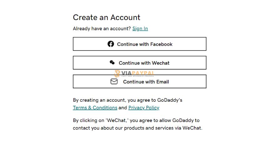 Login GoDaddy