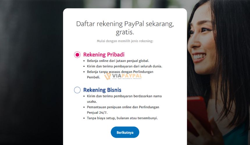 Membuat Akun PayPal