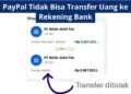 PayPal Tidak Bisa Transfer Uang ke Rekening Bank