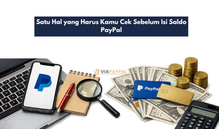 Satu Hal yang Harus Kamu Cek Sebelum Isi Saldo PayPal