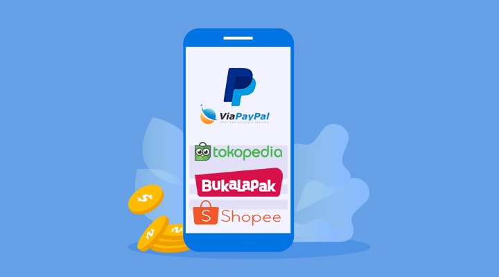 Jual Beli Saldo PayPal di Tokopedia, Bukalapak dan Shopee