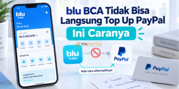 blu BCA Tidak Bisa Langsung Top Up PayPal