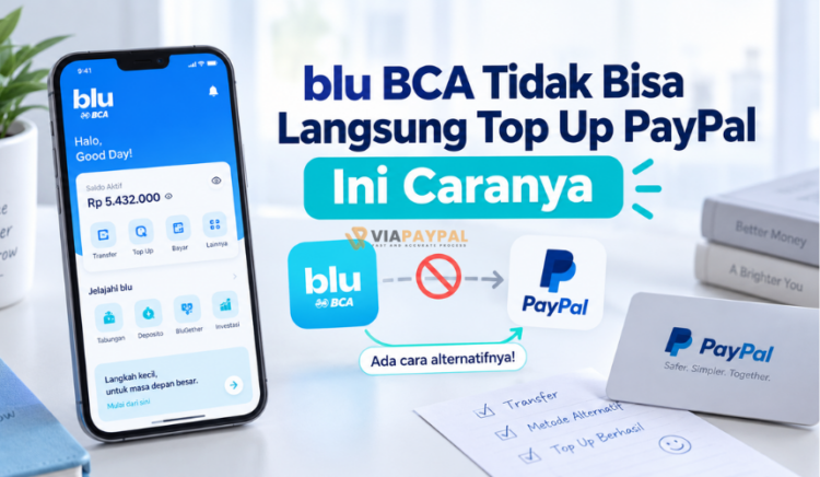 blu BCA Tidak Bisa Langsung Top Up PayPal