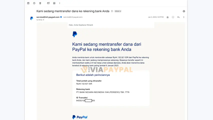 Cara Agar Penarikan Saldo PayPal Berhasil