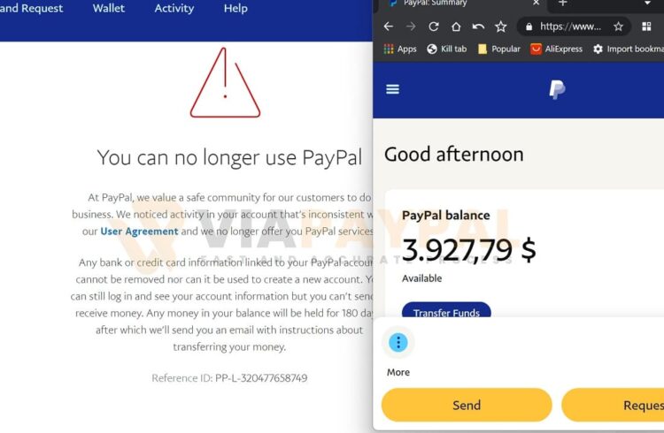 Cara Mengatasi Akun PayPal Limit Permanen 180 Hari - ViaPayPal