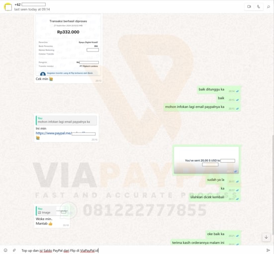 Cara Top Up Saldo PayPal Lewat Flip