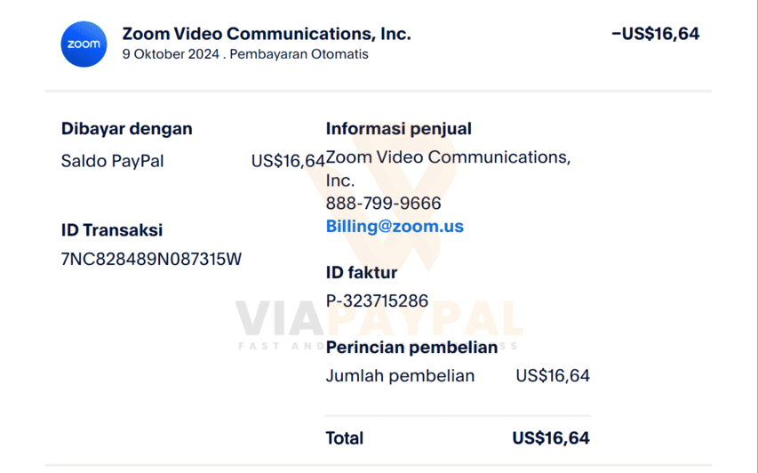 jasa pembayaran zoom pro