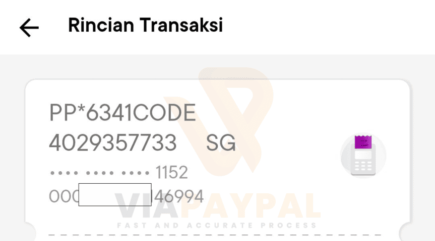 Kode Verifikasi PayPal Kartu Debit Jago