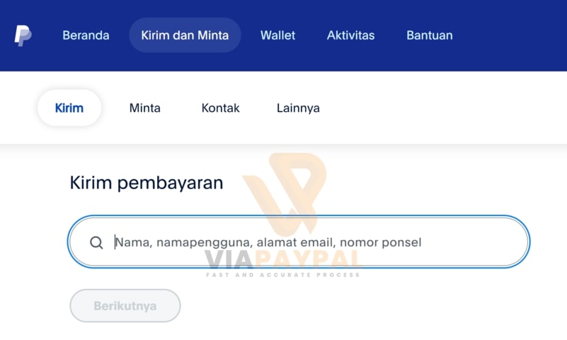 Menerima Uang dari Luar Negeri di PayPal Melalui Email